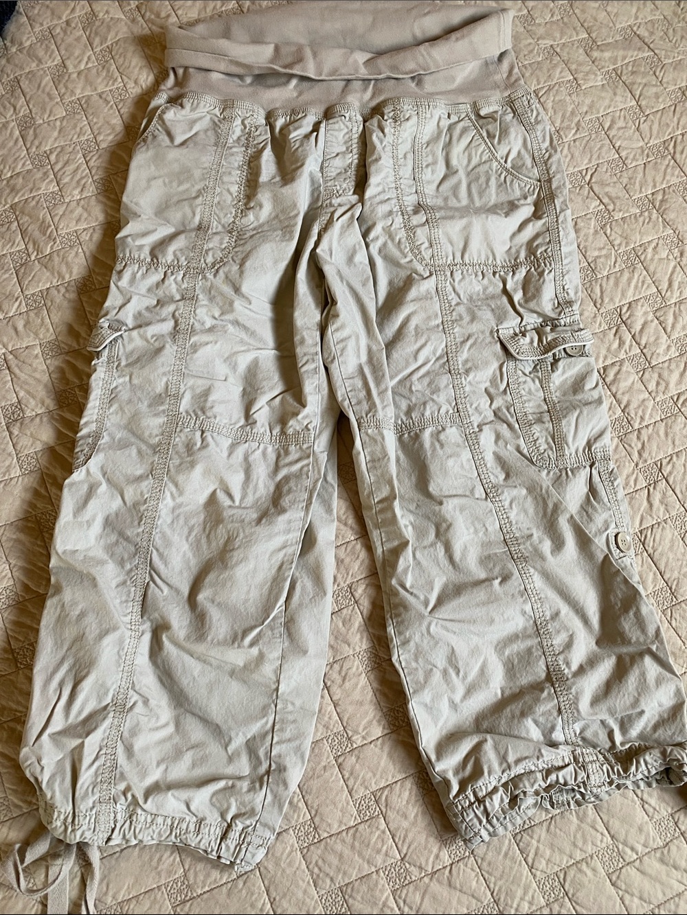 Calvin Klein Beige Cotton Blend Joggers